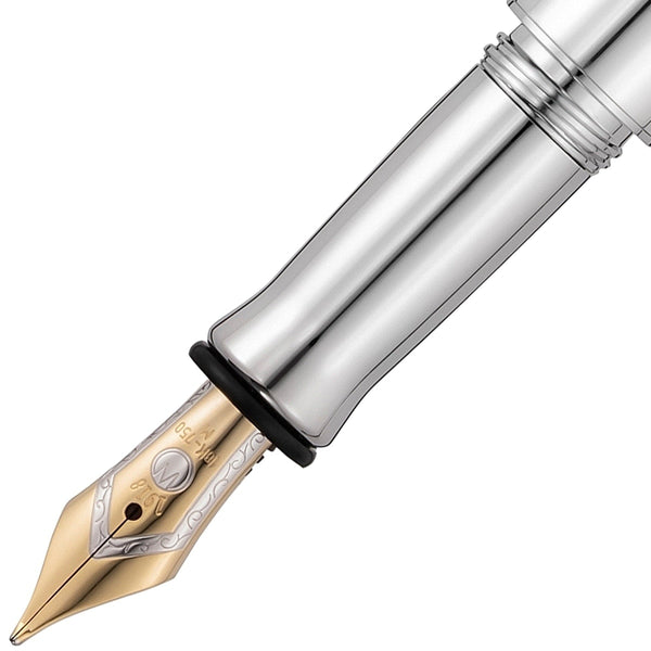 Waldmann, Fountain Pen, Voyager, 18KT Nib, Silver-2