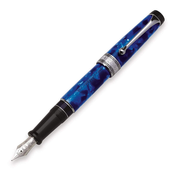 Aurora, Fountain Pen, Auroloide, Chrome Plated, Blue-1