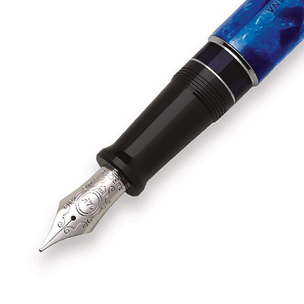 Aurora, Fountain Pen, Auroloide, Chrome Plated, Blue-2