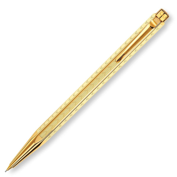 Caran d'Ache, Pencil, Ecridor, Chevron Gold Plated, Gold-1