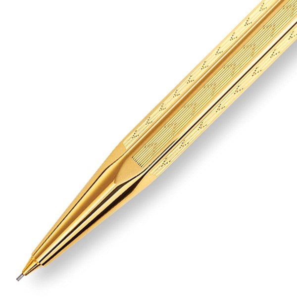 Caran d'Ache, Pencil, Ecridor, Chevron Gold Plated, Gold-2