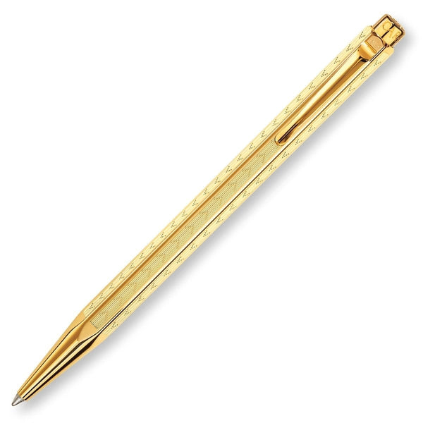 Caran d'Ache, Ballpoint Pen, Ecridor, Chevron Gold Plated, Gold-1