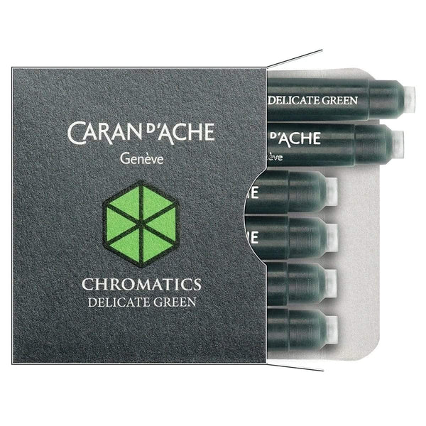 Caran d'Ache, Ink Cartridge, Delicate Green-1