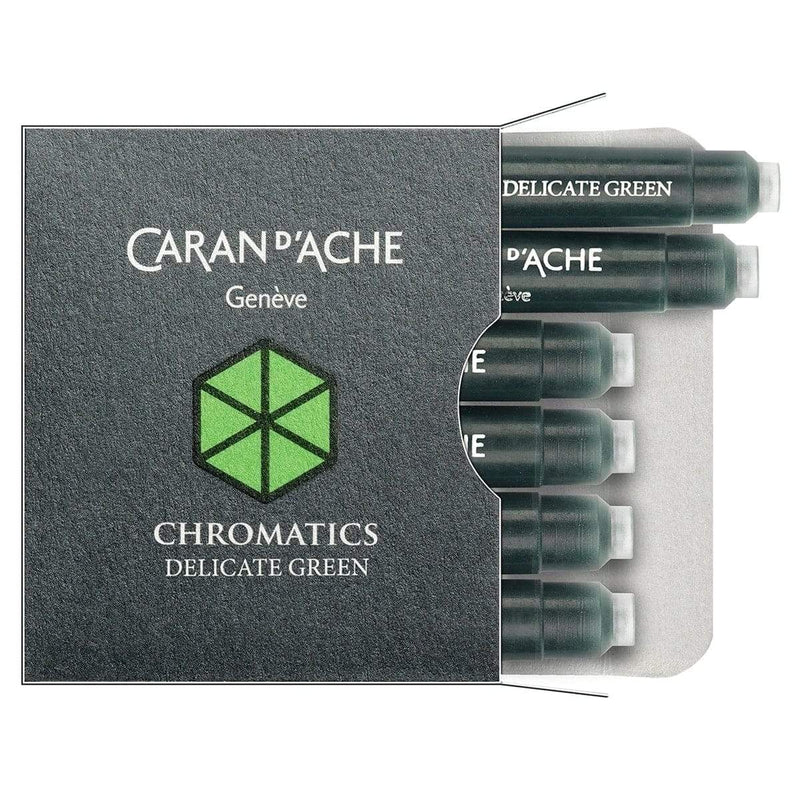 Caran d'Ache, Ink Cartridge, Delicate Green-1