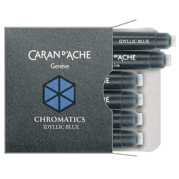 Caran d'Ache, Ink Cartridge, Idyllic Blue-1