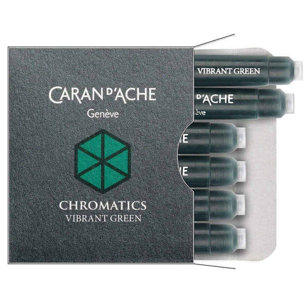 Caran d'Ache, Ink Cartridge, Vibrant Green-1