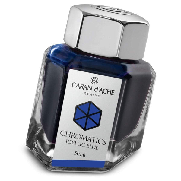 Caran d'Ache, Ink Bottle, Idyllic Blue-1