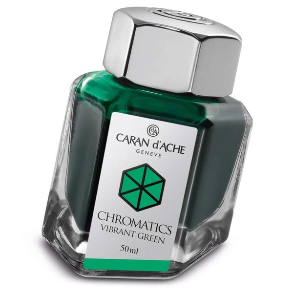 Caran d'Ache, Ink Bottle, Vibrant Green-1