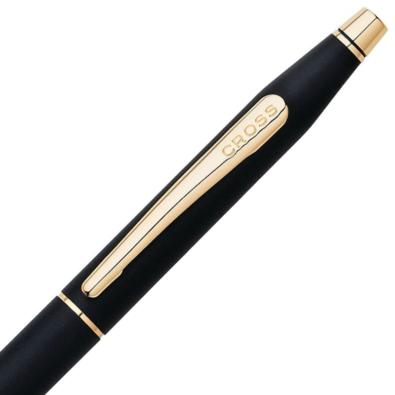 Cross, Ballpoint Pen, Classic Century, 23Kt Gold, Black-3
