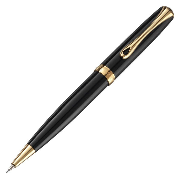 Diplomat, Pencil, Excellence A2, Coated, Gold Plated, Black-1