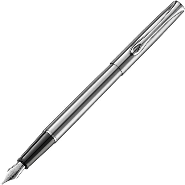 Diplomat, Fountain Pen, Traveller, Stainless Steel-1