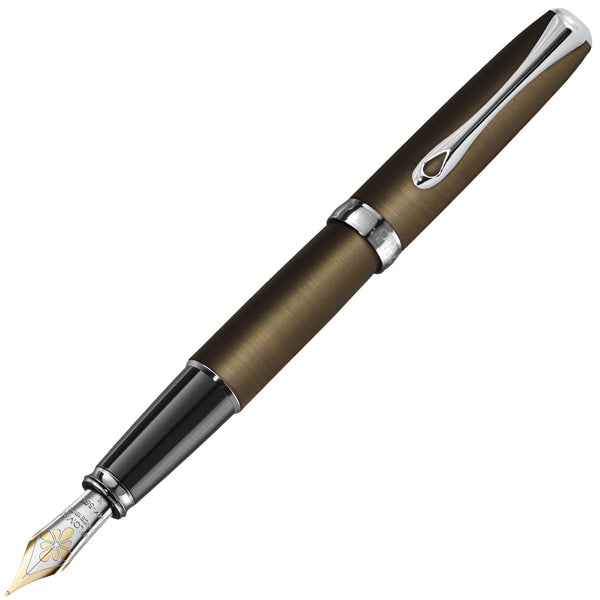 Diplomat, Fountain Pen, Excellence, 14 Karat Gold Nib, Brass Oxide-1