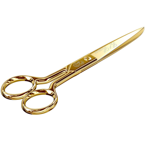 El Casco, Scissors, 23 Karat, 15 cm, Gold-1