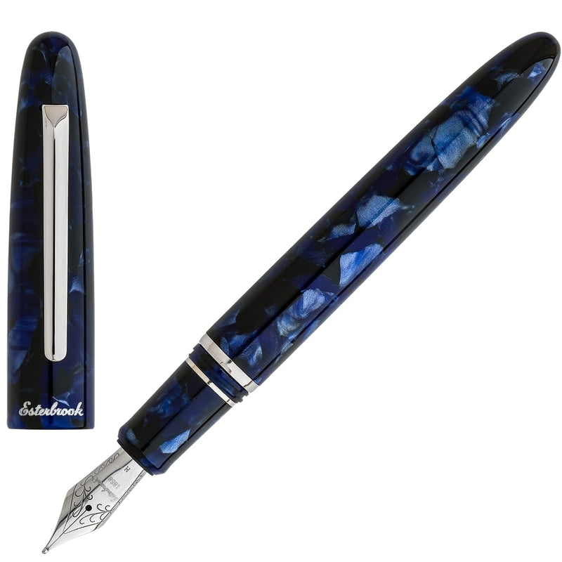 Esterbrook, Fountain Pen, Estie, Chrome, Dark Blue-4