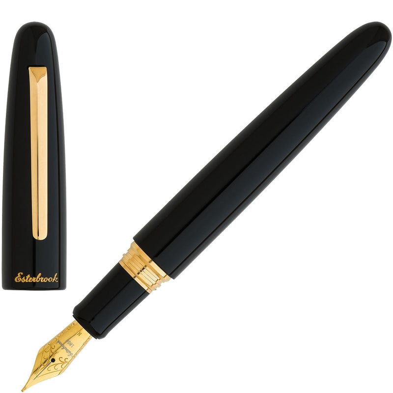 Esterbrook, Fountain Pen, Estie, Oversize, Gold, Black-4