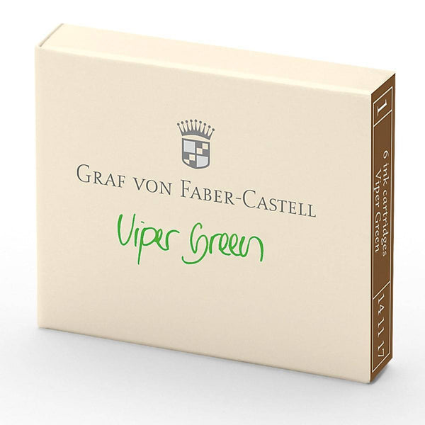 Graf von Faber-Castell, Refills, 6 Ink Cartridges, Viper Green-1