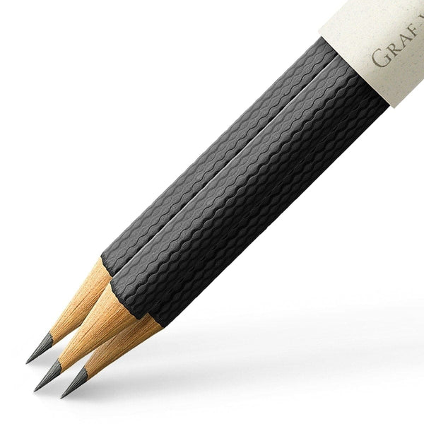 Graf von Faber-Castell, Pencil, Guilloche, 3 Pencils, Black-2