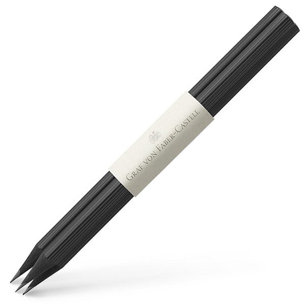 Graf von Faber-Castell, Pencil, 3 Pencils, With Exchange Cap, Black-1