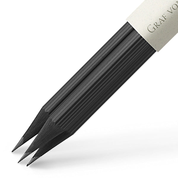 Graf von Faber-Castell, Pencil, 3 Pencils, With Exchange Cap, Black-2