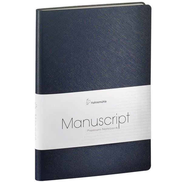 Hahnemuehle, Notebook Manuscript, Saffiano embossing A5, Dark Blue-1