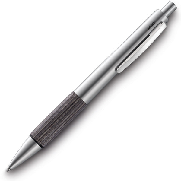 Lamy, Ballpoint Pen, Accent, Al, KW, Aluminum and Agate Wood, Silver-1