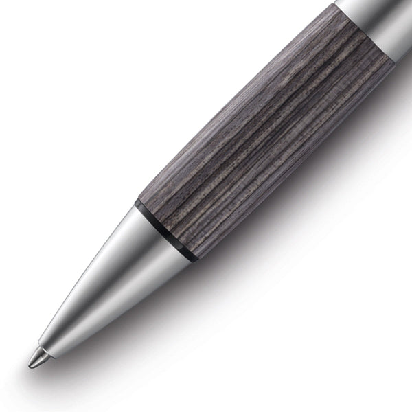 Lamy, Ballpoint Pen, Accent, Al, KW, Aluminum and Agate Wood, Silver-2