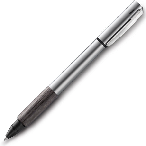 Lamy, Rollerball Pen, Accent, Al, KW, Aluminum and Agate Wood, Silver-1