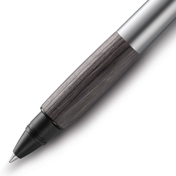 Lamy, Rollerball Pen, Accent, Al, KW, Aluminum and Agate Wood, Silver-2