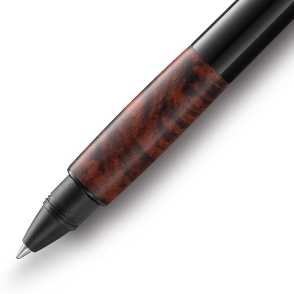 Lamy, Rollerball Pen, Accent, brilliant BY, Brilliant Finish, Handle Made Of Briar Wood, Black-2
