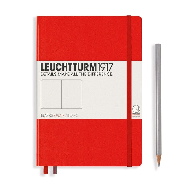 Leuchtturm 1917, Notebook, Hardcover, Blank, A5, Red-1