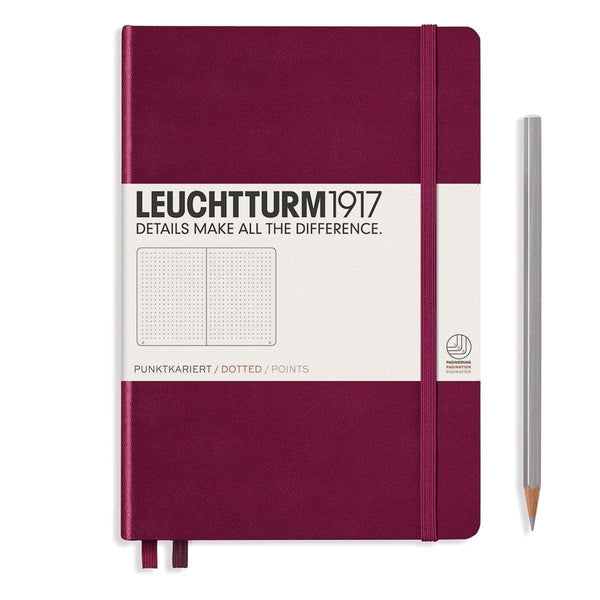 Leuchtturm 1917, Notebook, Hardcover, Dotted, A5, Port Red-1