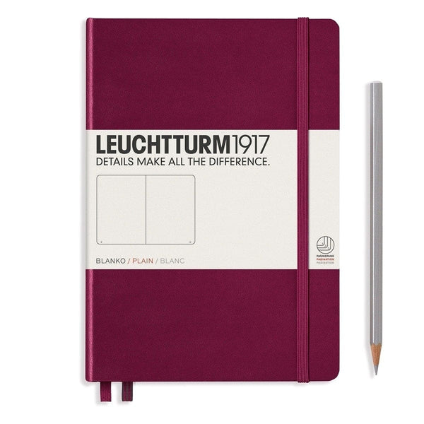 Leuchtturm 1917, Notebook, Hardcover, Blank, A5, Port Red-1