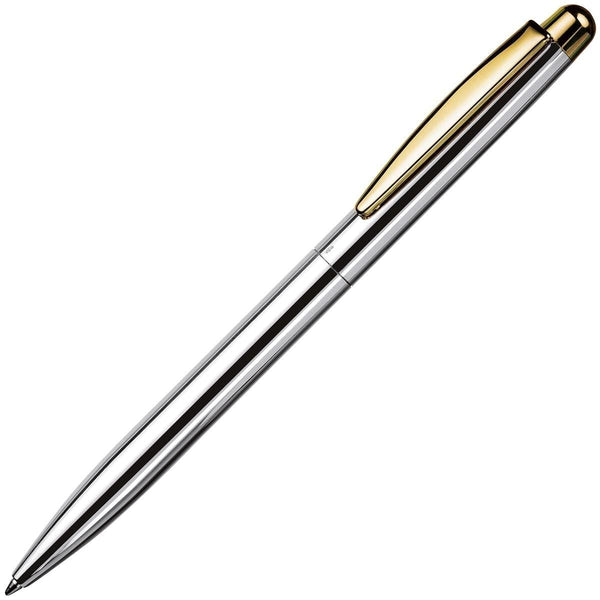 Otto Hutt, Ballpoint Pen, Design 02, Smooth, Yellow Gold Plated, Silver-1