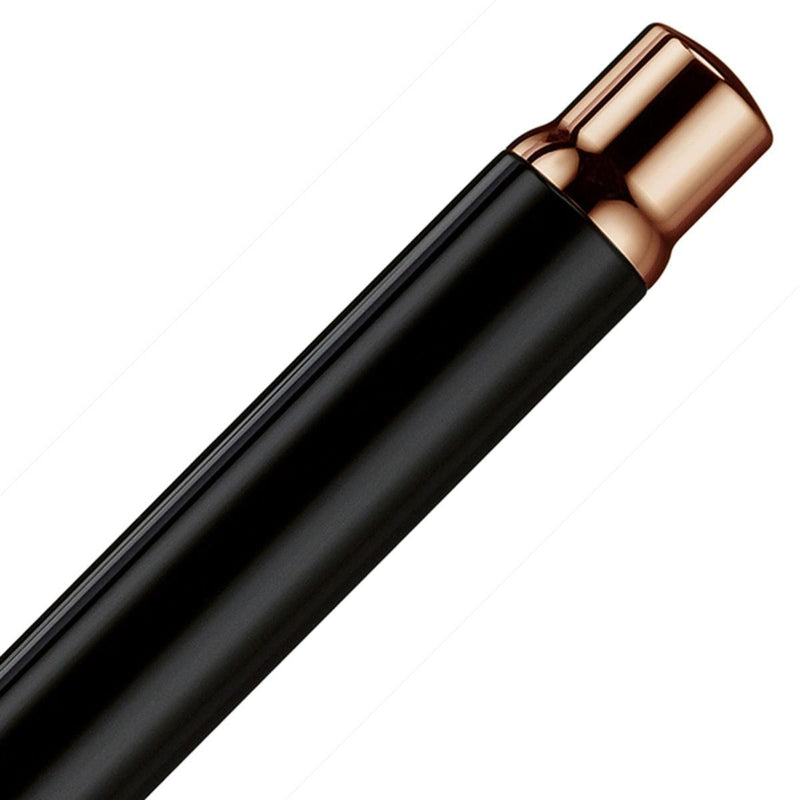 Otto Hutt, Rollerball Pen, Design 04, Rose Gold Plated, Black-3