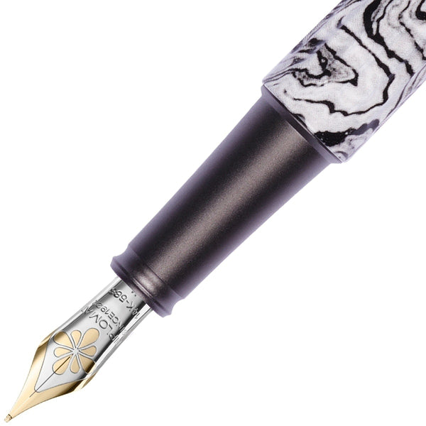 Diplomat, Fountain Pen, Aero, 14 Karat Gold Nib, White-2