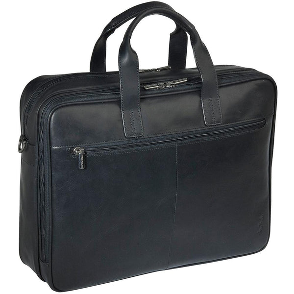 Tony Perotti, Briefcase, Vegetale, Laptop Bag, 2 Compartments, 42 cm, Black-2