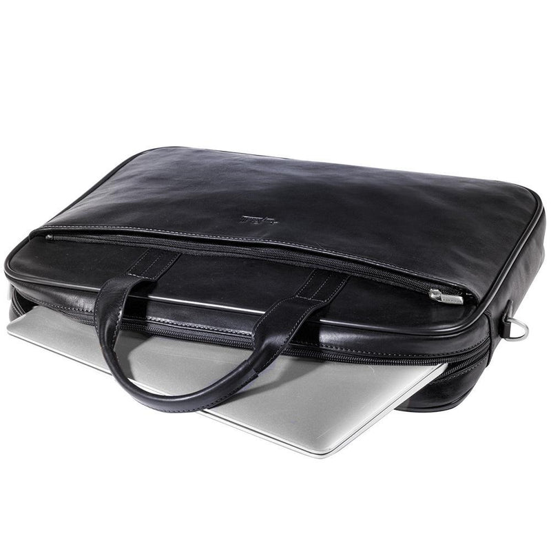 Tony Perotti, Briefcase Vegetale noble, Laptop Bag 1 Compartment, Black-3