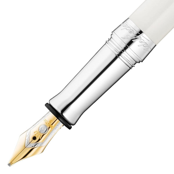Waldmann, Fountain Pen, Edelfeder, 18KT Nib, White-2