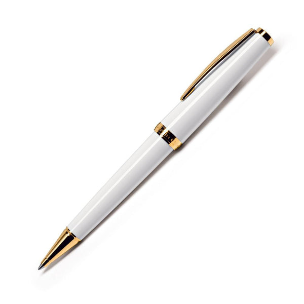 Cleo Skribent, Ballpoint Pen, Classic, Gold, White-1
