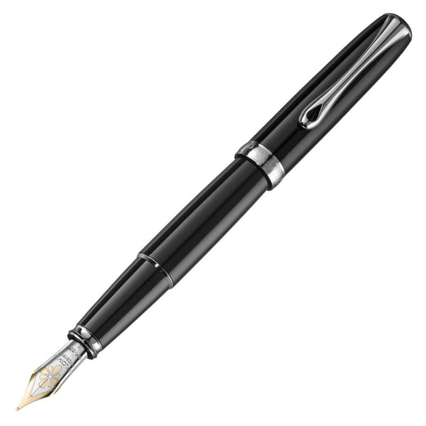 Diplomat, Fountain Pen, Excellence A2, Coated, 14 Karat Gold Nib, Black-1