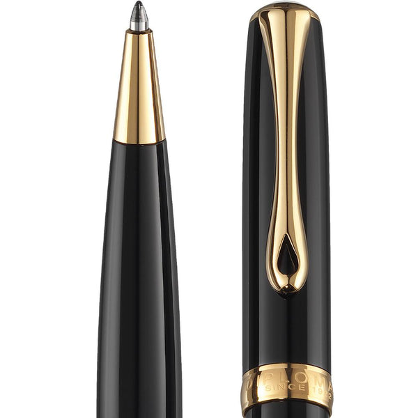 Diplomat, Ballpoint Pen, Excellence A2, Coated, Gold Plated, Black-2