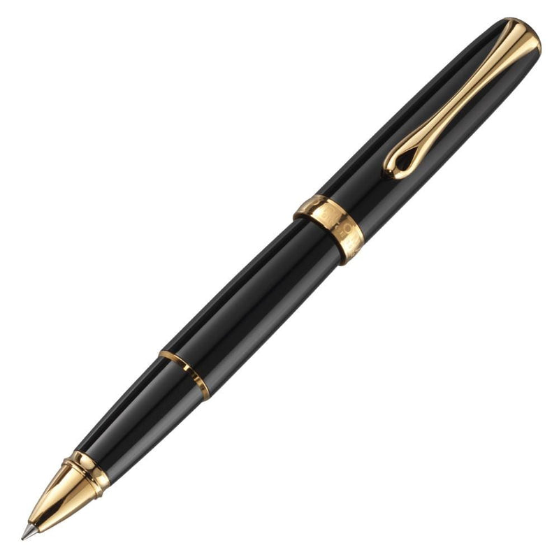 Diplomat, Rollerball Pen, Excellence A2, Coated, Gold Plated, Black-1