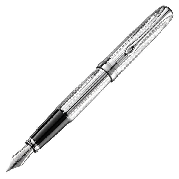 Diplomat, Fountain Pen, Excellence A2, Guilloche, Silver-1