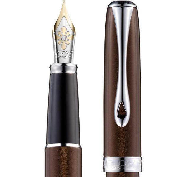 Diplomat, Fountain Pen, Excellence A2, Chrome, 14 Karat Gold Nib, Marrakesh-2