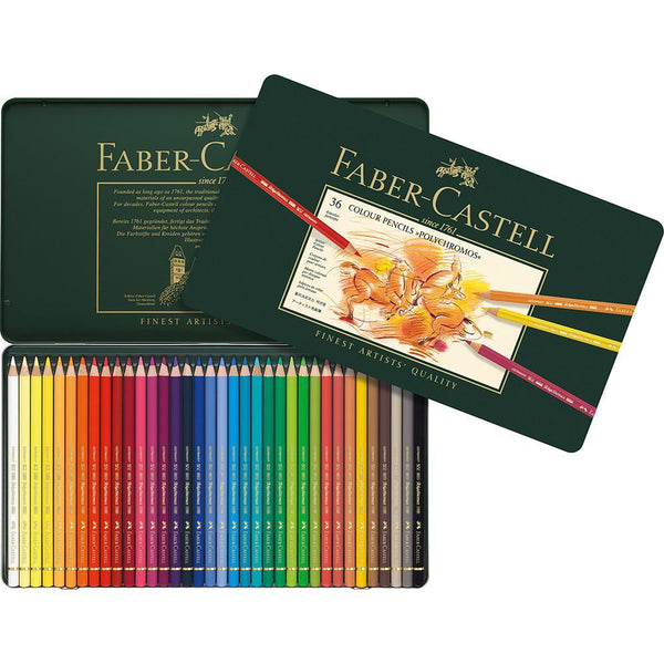 Faber-Castell, Colour Pencil, Polychromos, 36 Pens, Metal Case-1