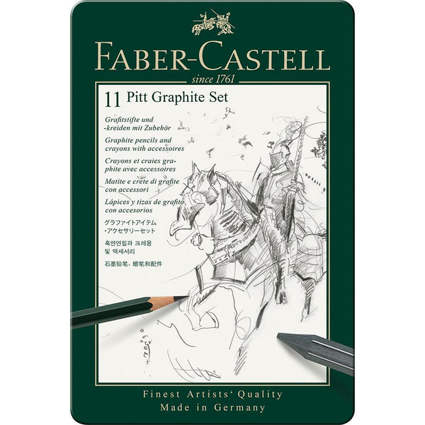 Faber-Castell, Colour Pencil, Pitt, Pitt Graphite, Metal Case, Small-2