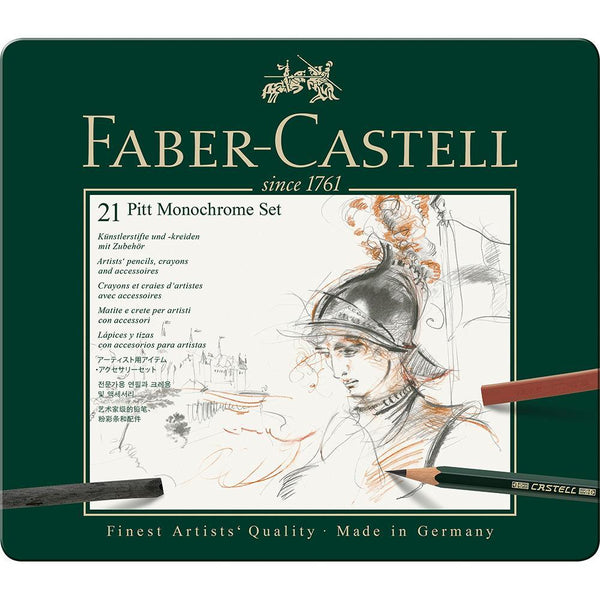 Faber-Castell, Colour Pencil, Pitt, Pitt Monochrome, Metal Case, Medium-2