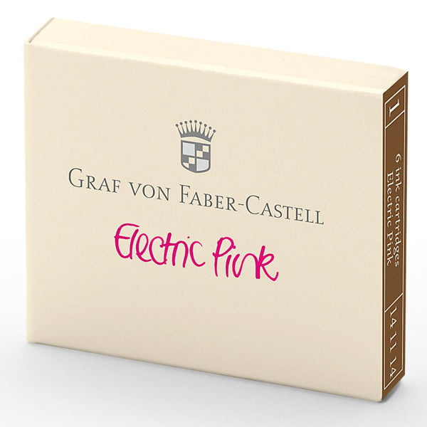 Graf von Faber-Castell, Ink Cartridge, 6 Ink Cartridges, Electric Pink-1
