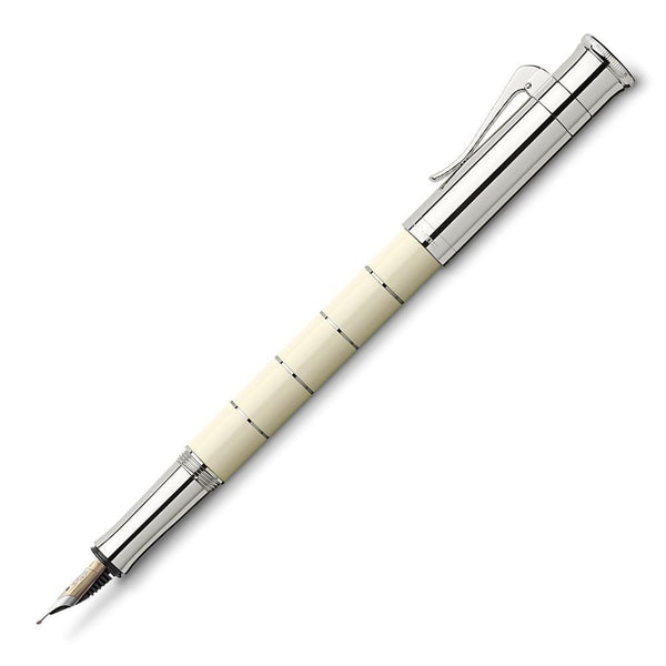 Graf von Faber-Castell, Fountain Pen, Classic Anello, White-1