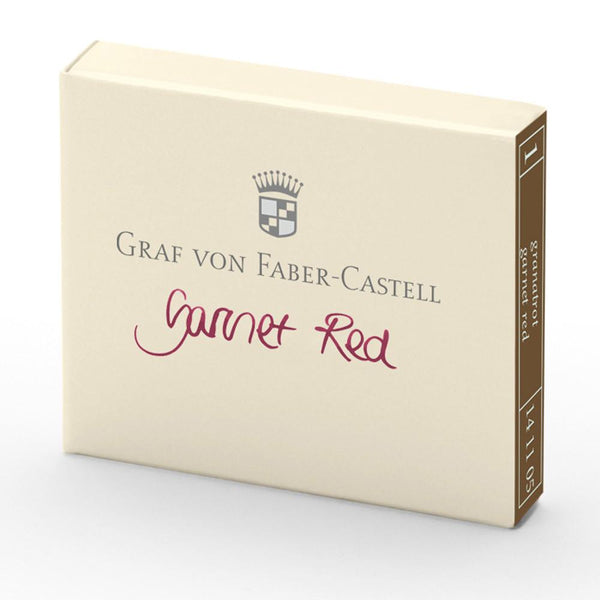 Graf von Faber-Castell, Ink Cartridge, 6 Ink Cartridges, Garnet Red-1